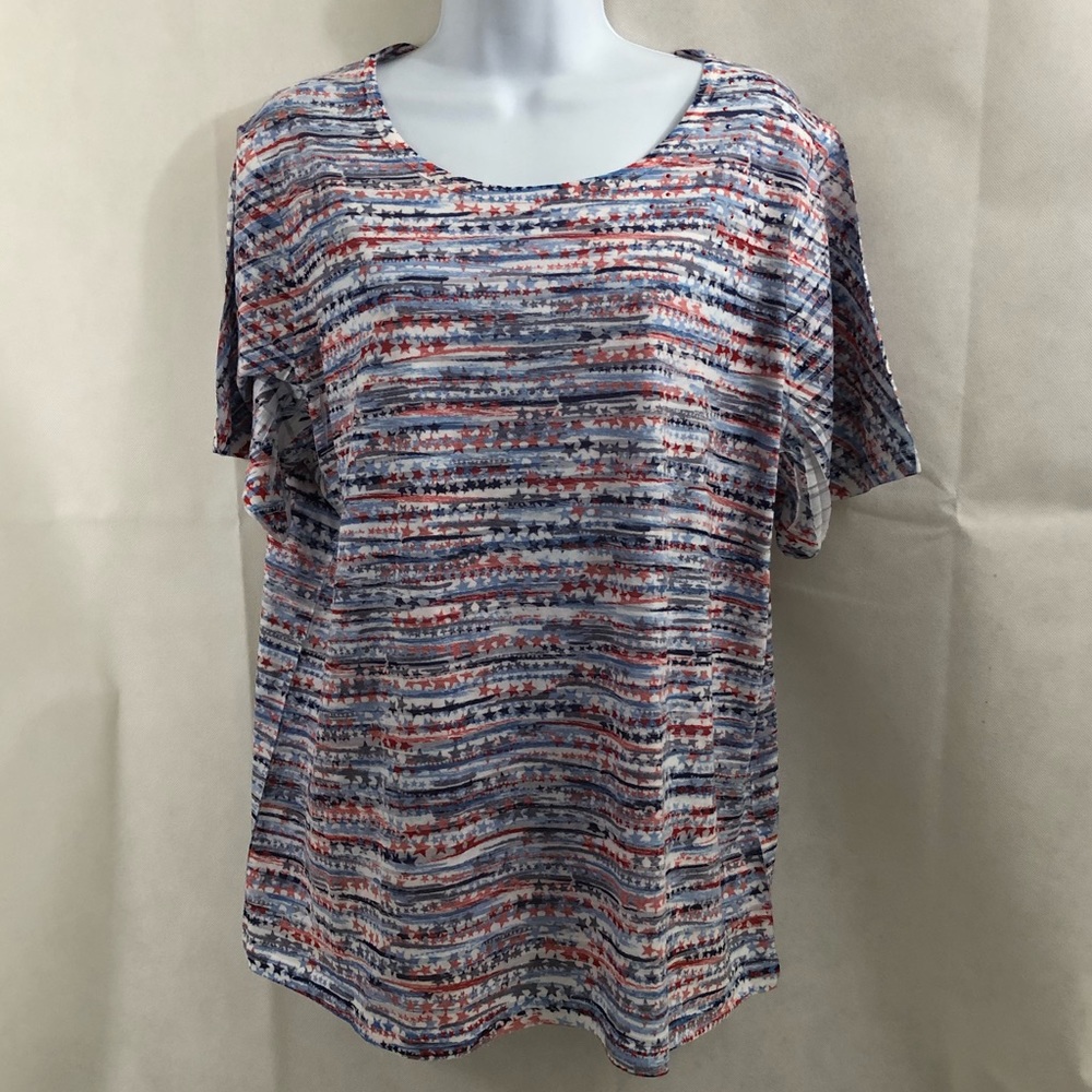 Red White & Blue American Flag Star Top